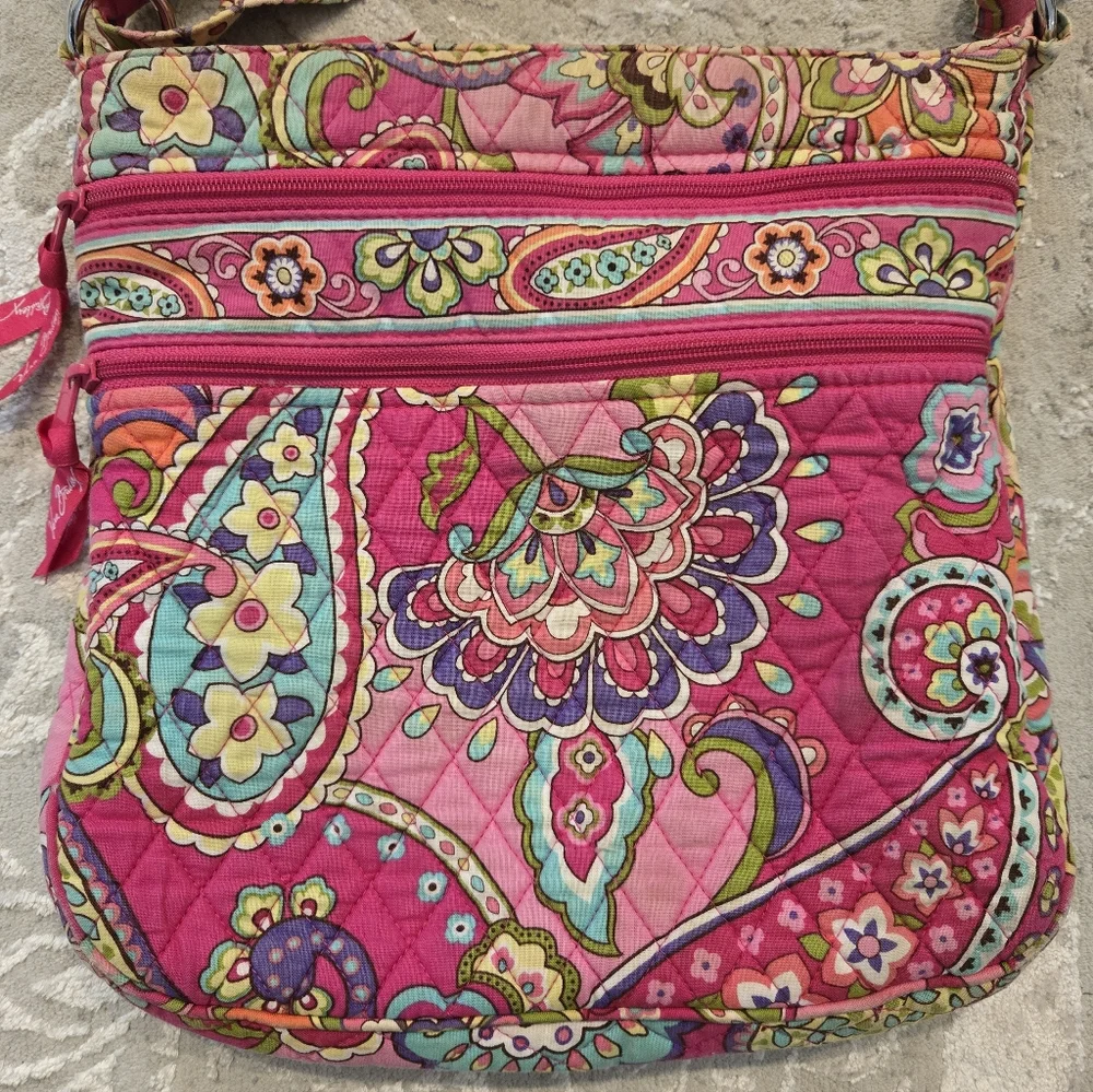 Vera Bradley Floral Pink Crossbody Bag